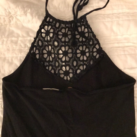 FREE People Black Floral Slip - Picture 3 of 7